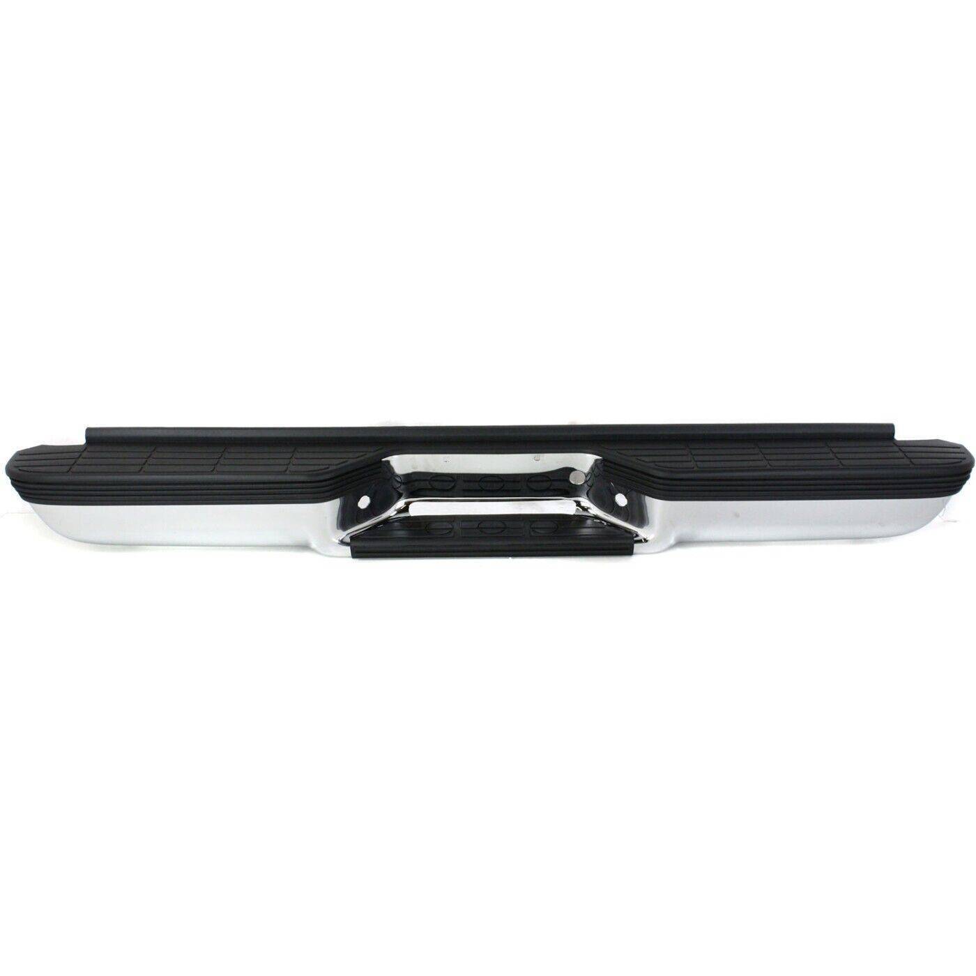 Step Bumper Assembly For 1988-1998 Chevrolet C1500 K1500 Fleetside Chrome Steel