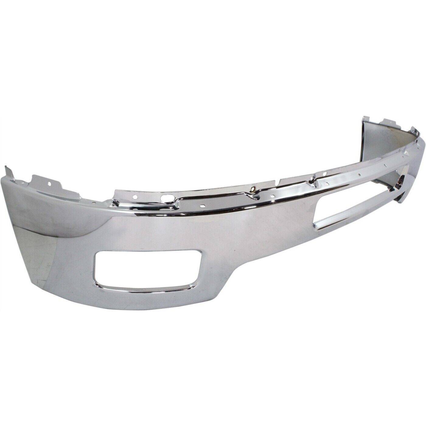 Front Bumper For 2011-2014 Chevy Silverado 2500 HD Chrome With Fog Light Holes