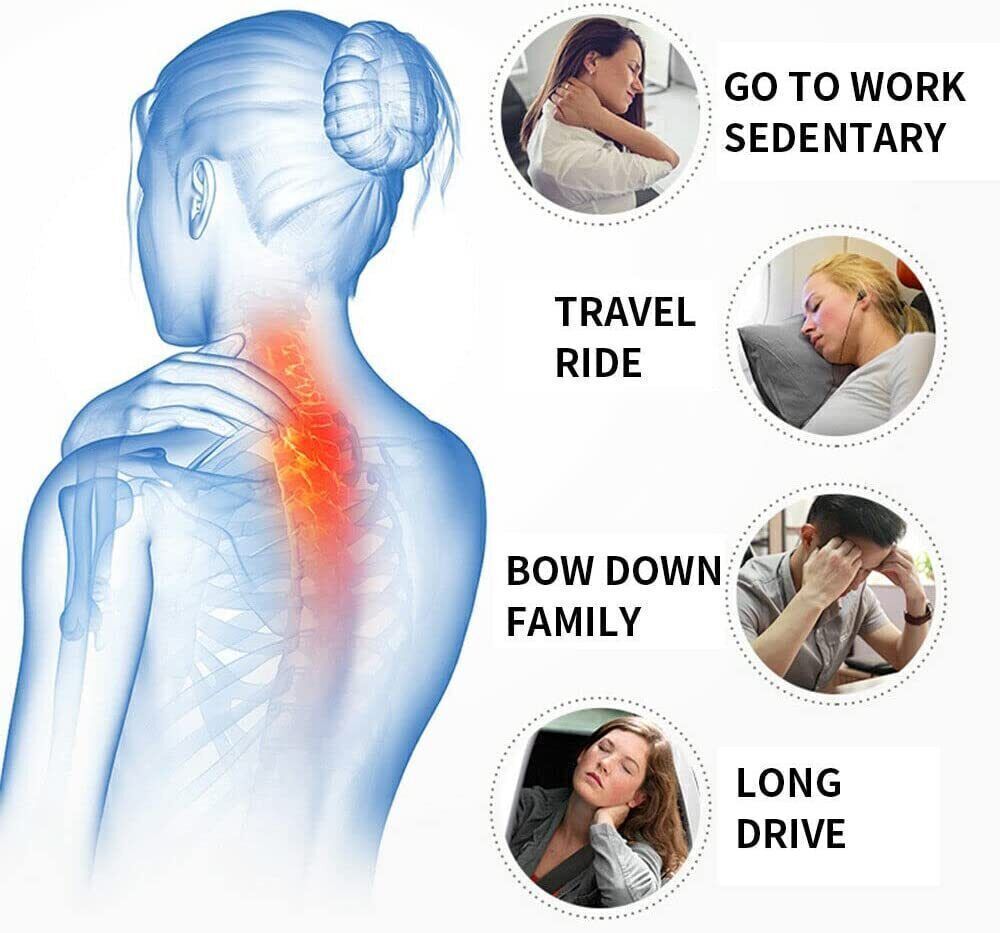 Memory Foam Travel Pillow Neck Pillow 360 Degree Headrest With Storage Bag