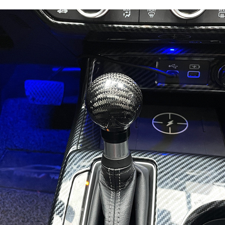 Gear Lever Of Carbon Fiber Automatic Gear Handle Head Modification Piece