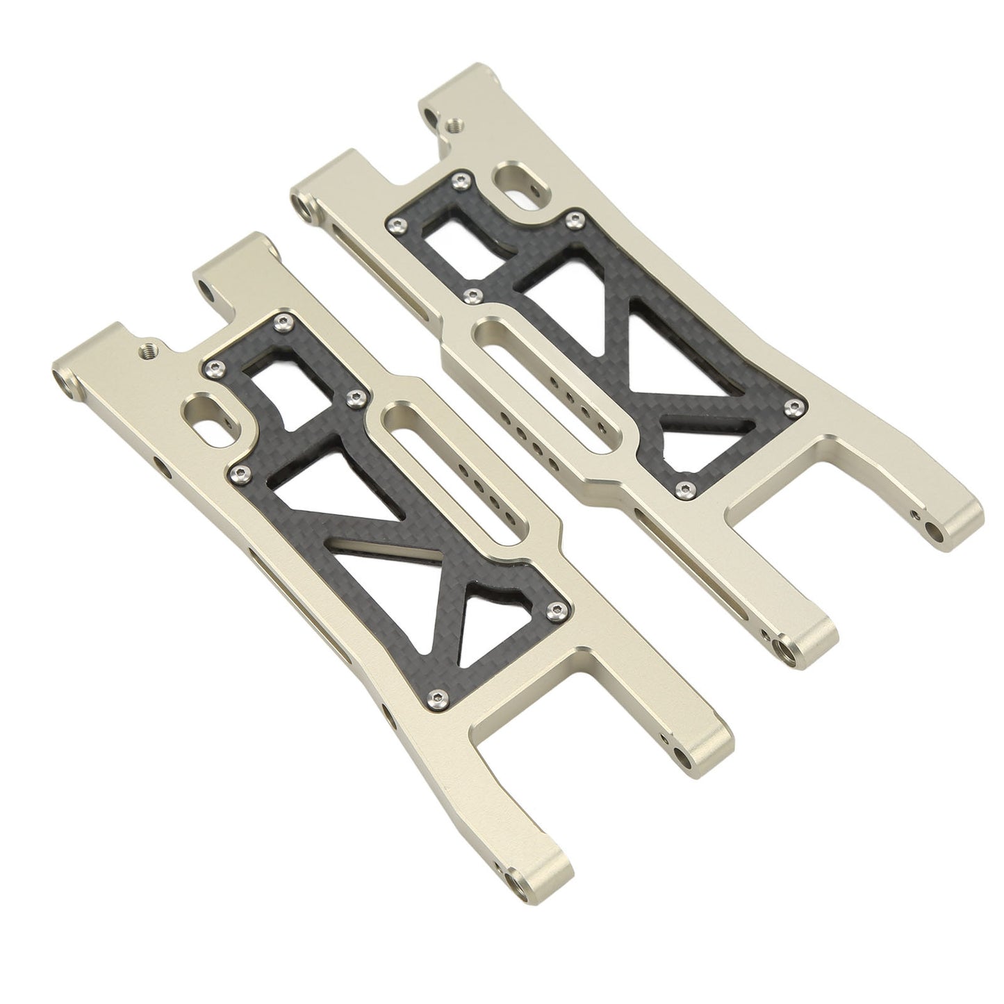 2pcs RC Front Swing Arm High Strength Shock Absorption Suspension Arm for Traxxas Sledge 1/8 Truck 95076 4 Titanium