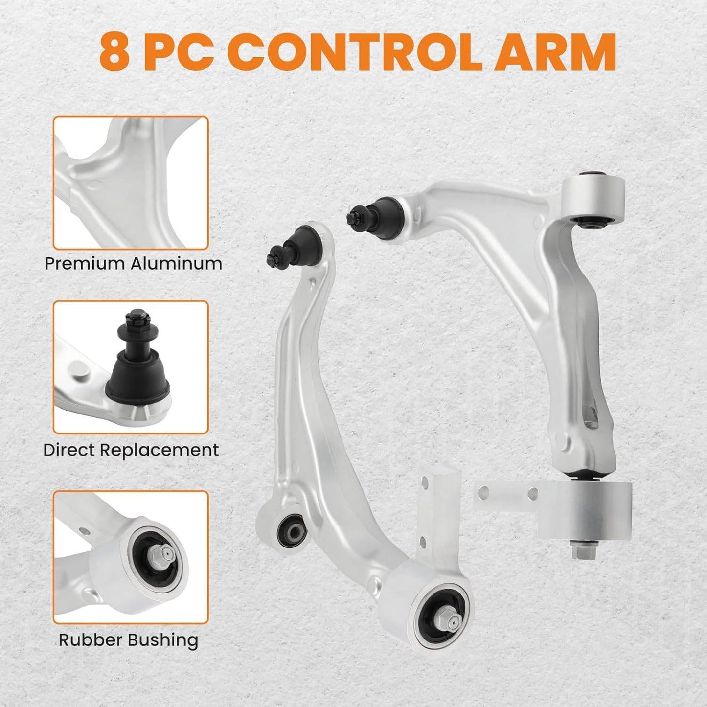8 PC Front Suspension Kit For Pilot 2009-2015