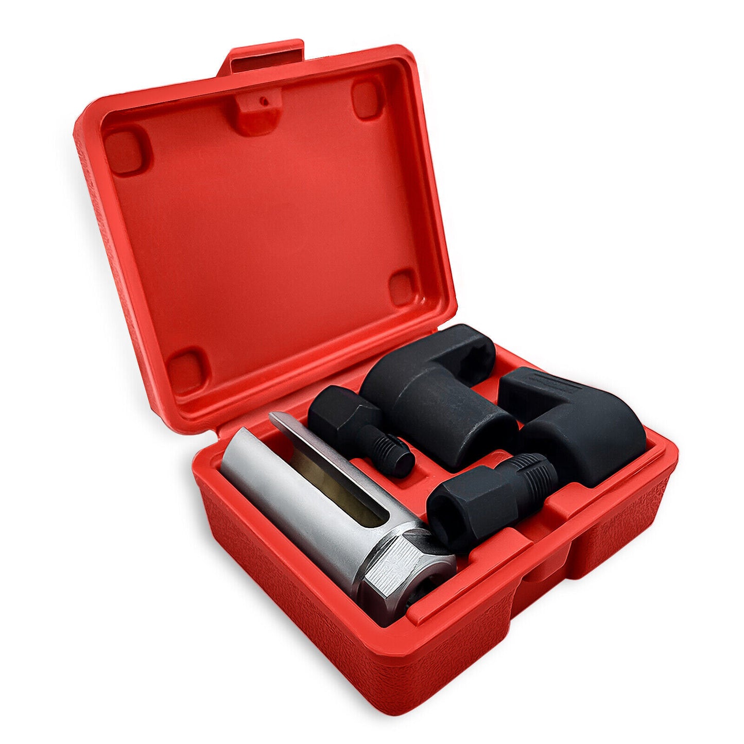 5Pcs 22mm Lambda Oxygen Sensor Socket Remove Set Kit Thread Chasers Tool W  Case