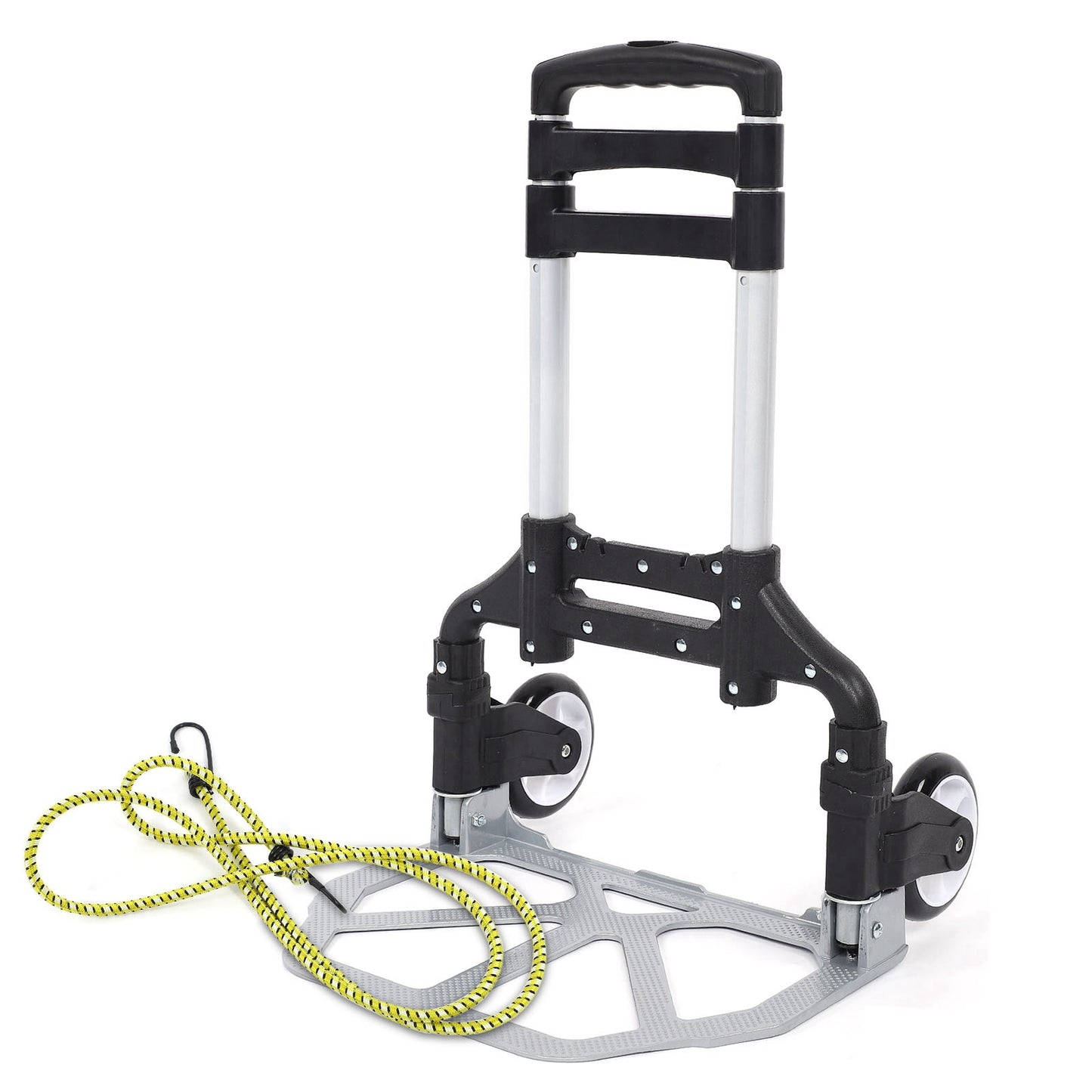 Heavy Duty Hand Truck 80KG Folding Compact Aluminium Hand Truck Luggage Cart Wheel Collapsible