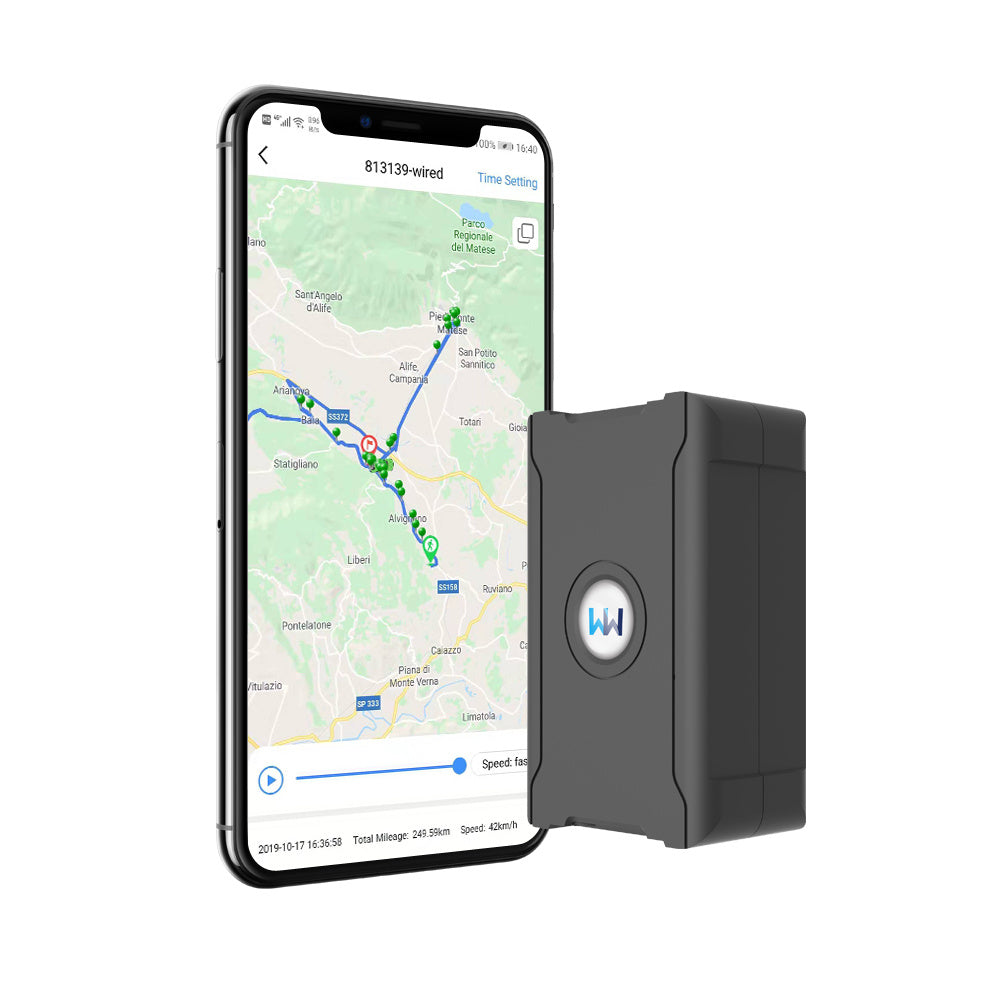 GPS Tracker 10S Mises à jour instantanées Suivi en temps réel Carte SIM incluse