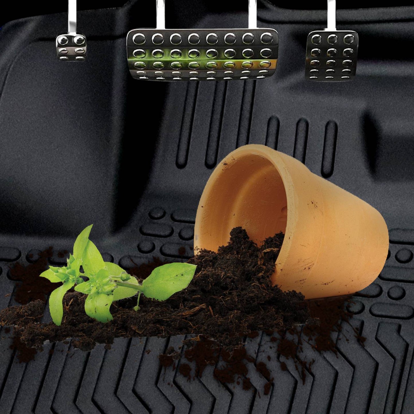 TPE Rubber Car Floor Mats For 15-22 GMC Canyon Colorado Crew Cab No Fit Extended Cab