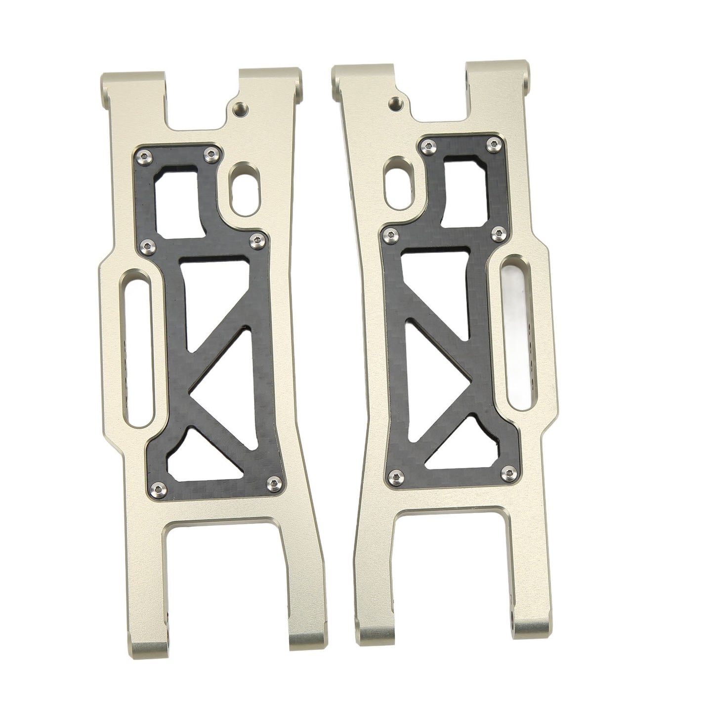2pcs RC Front Swing Arm High Strength Shock Absorption Suspension Arm for Traxxas Sledge 1/8 Truck 95076 4 Titanium