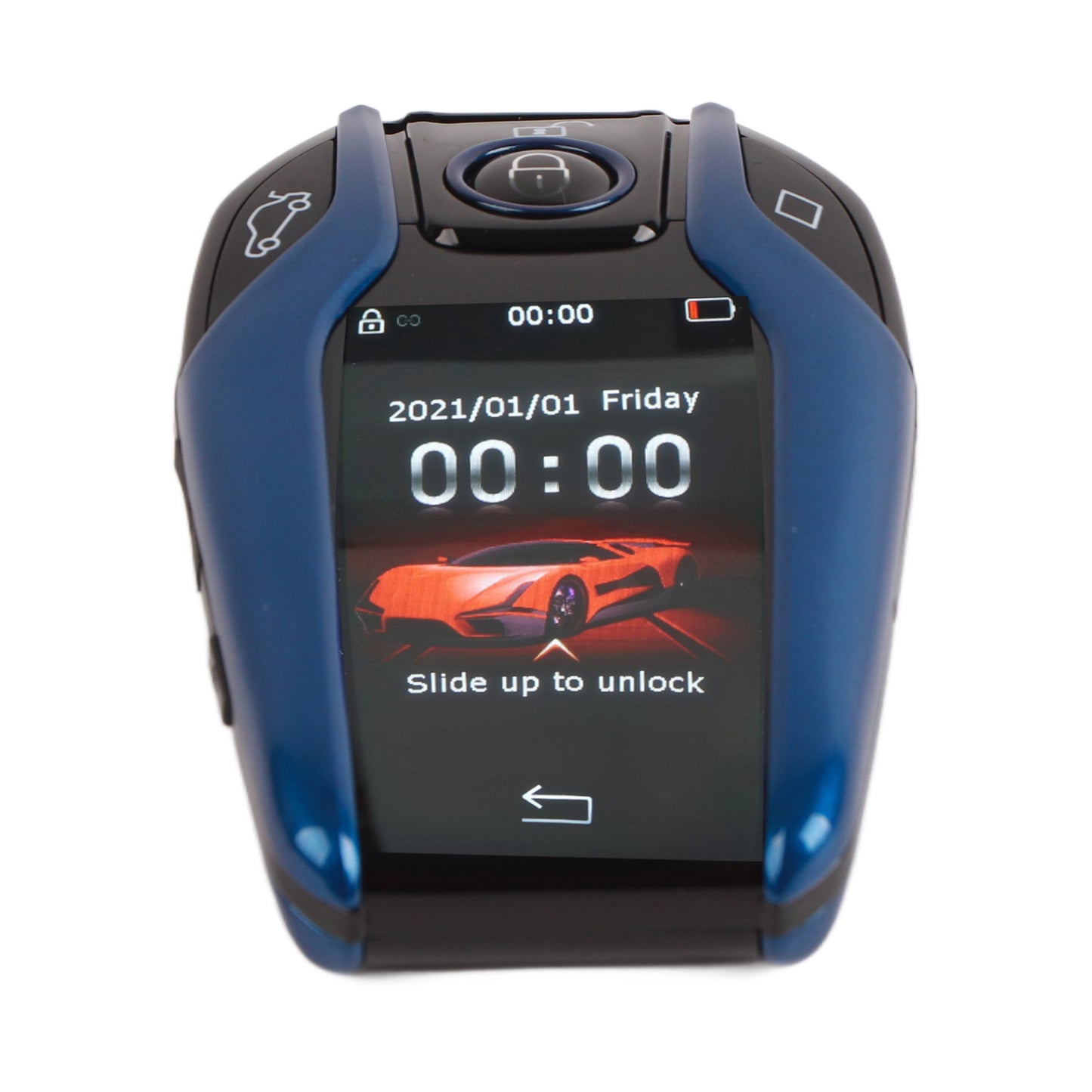 Universal TK800+ LCD Touch Screen Smart Key Remote Keyless Entry for All Start Stop Engine Button Models Blue