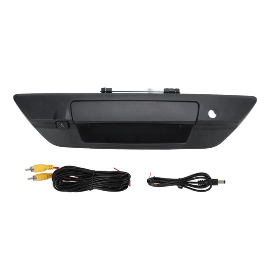 Car Trunk Handle Color Backup Camera IP66 Waterproof 150‑170° Wide Angles Replacement for Hilux 2017‑2021 Black