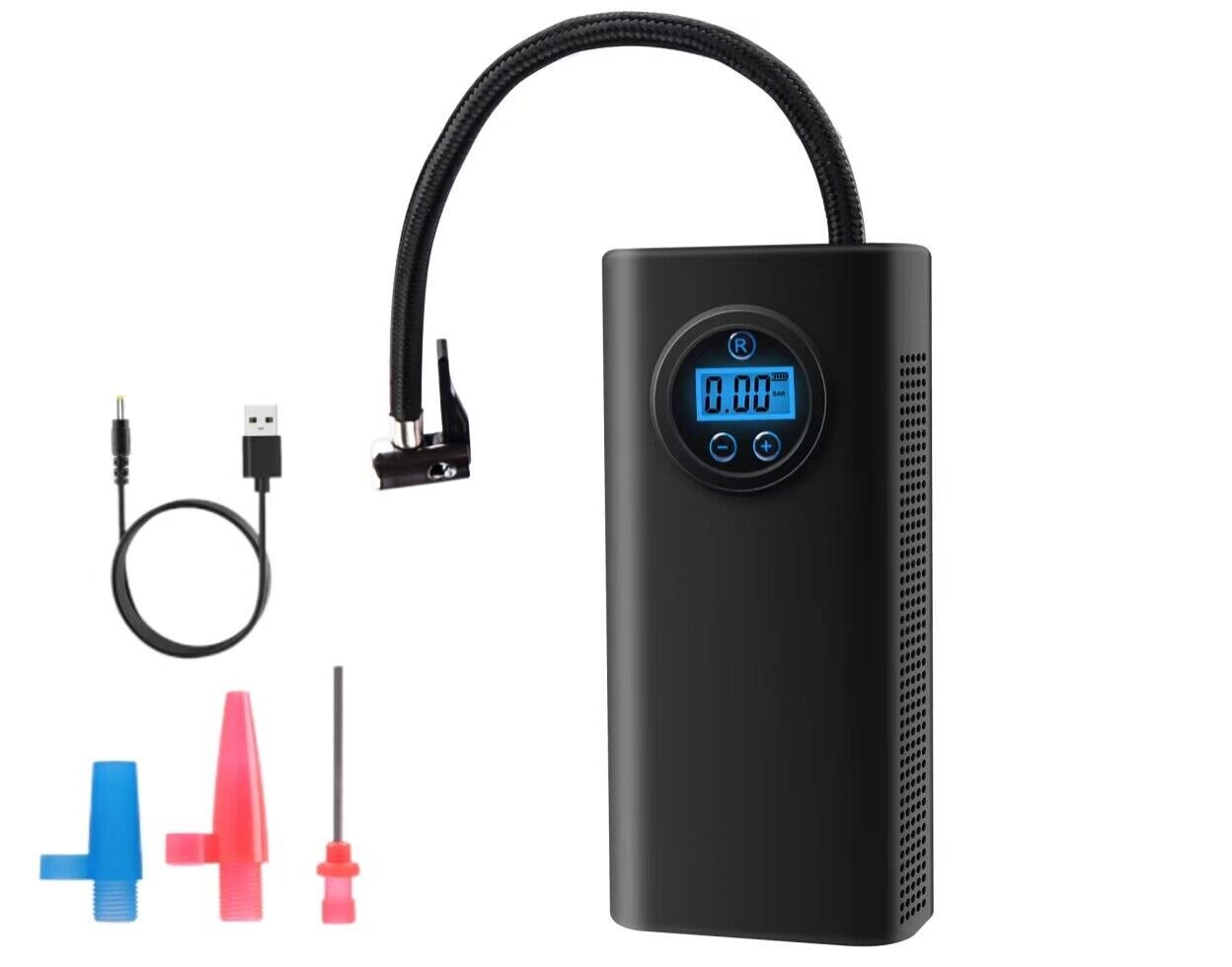 Car Tire Inflator Cordless Digital Display Rechargeable Tire Air Compressor