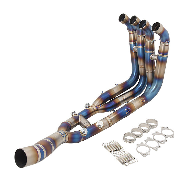 Torche adaptée au tuyau d'échappement modifié avant en alliage de titane S1000RR pour moto et voiture de sport S1000R