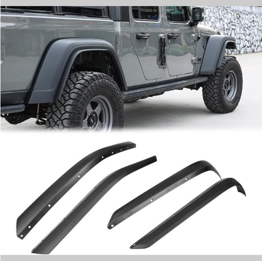 Front  Rear Fenders Compatible With 2020-2024 Wrangler Gladiator JT Mojave  Rubicon, Off-Road Wheel Fender Liner Set 4 Pcs
