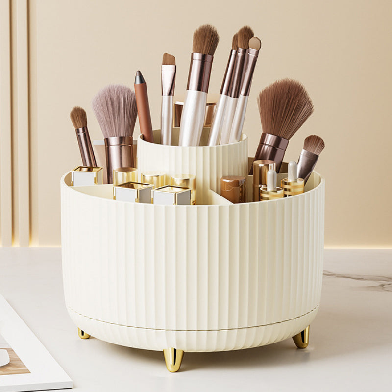360 Degree Rotating Makeup Brush Holder Cosmetic Brush Holder Large Capacity Lipstick Makeup Brush Pen Eyebrow Pen Jewelry Container