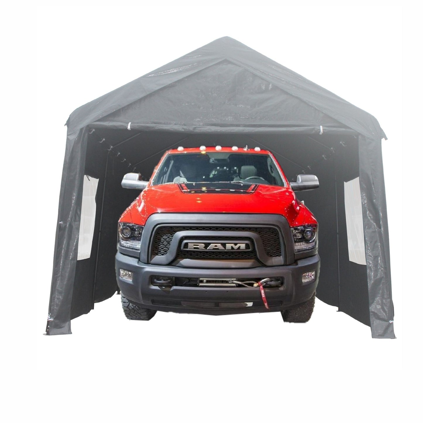 10x20ft Gazebo Party Tent Heavy Duty Canopy Carport Outdoor Portable Garage Grey