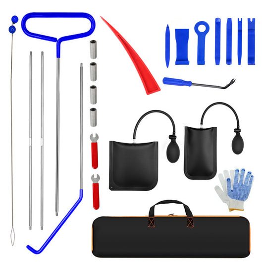 68 Inch Puller J Hook, Portable Auto Tool Set 25 Pieces, Stainless Steel Hybrid Fifth Wheel Pin Puller