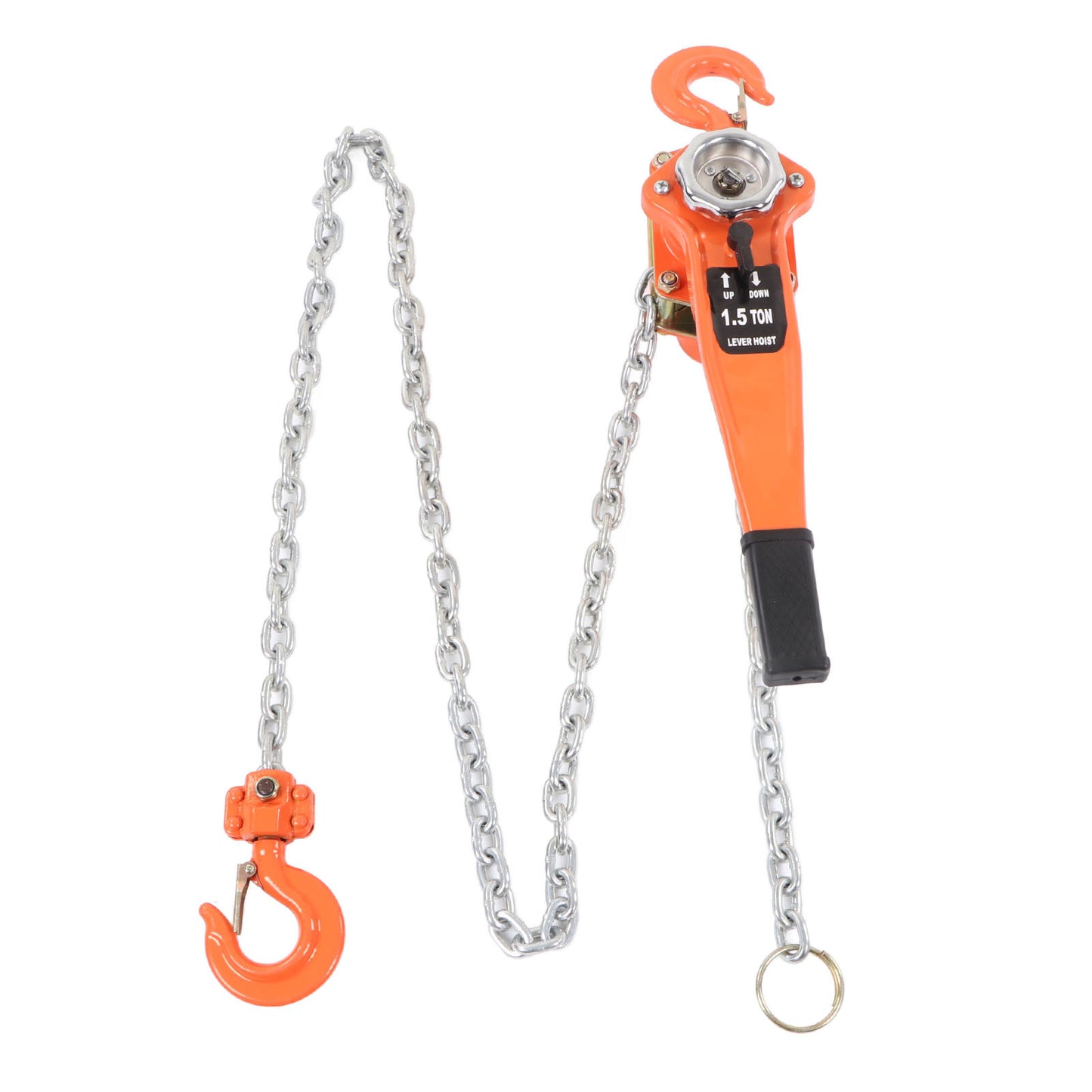 Lever Chain Hoist 1.5T 3300LBS Load Capacity 2.5M Manual Ratchet Chain Puller Hoist for Transportation Construction