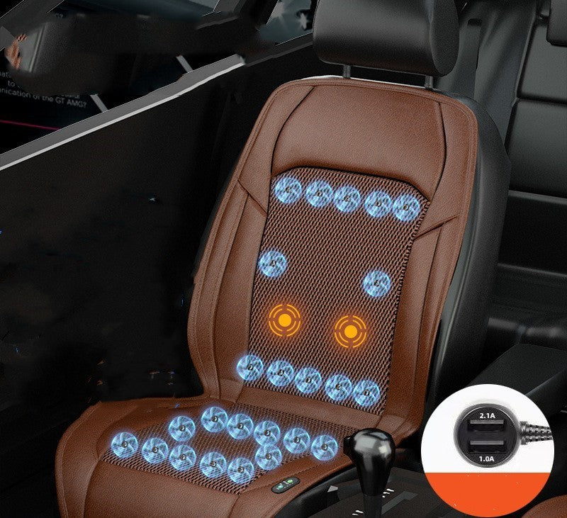 Ventilated Seat Cushion Monolithic Refrigeration In Summer With Fan Breathable Vehicle Seat Cushion