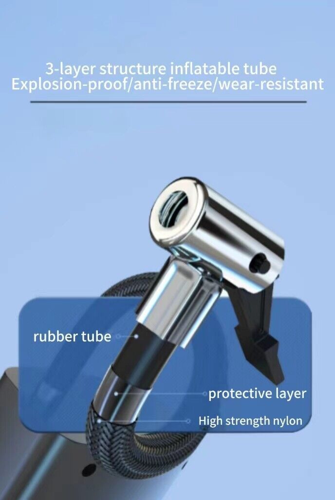 Car Tire Inflator Cordless Digital Display Rechargeable Tire Air Compressor