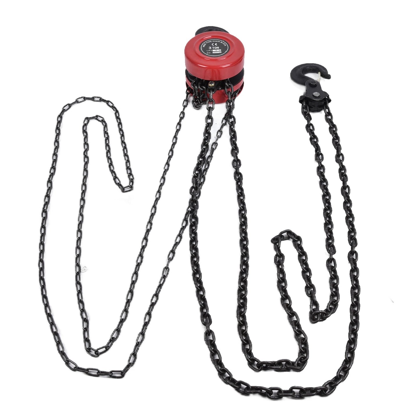 Manual Hand Lift Chain Block Hoist Ratchet Lever with Hook Industrial Hardware 3Meters 6000lb