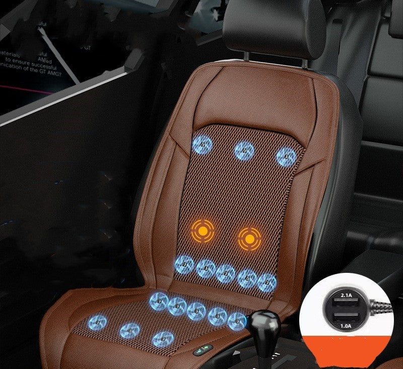 Ventilated Seat Cushion Monolithic Refrigeration In Summer With Fan Breathable Vehicle Seat Cushion