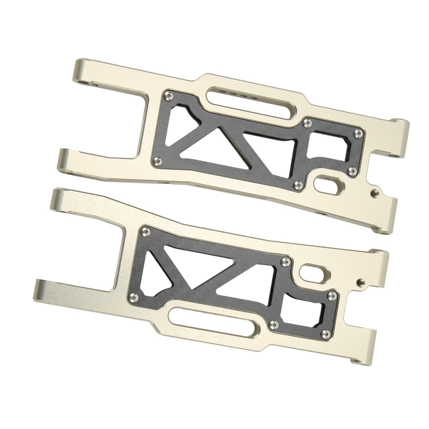 2pcs RC Front Swing Arm High Strength Shock Absorption Suspension Arm for Traxxas Sledge 1/8 Truck 95076 4 Titanium