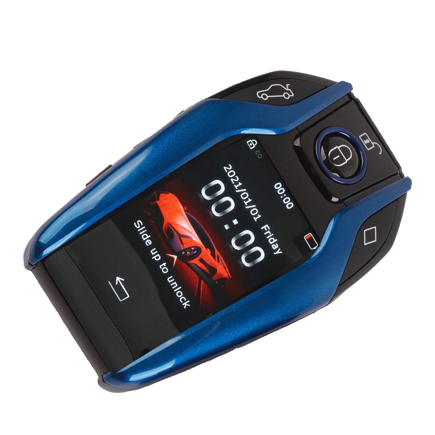 Universal TK800+ LCD Touch Screen Smart Key Remote Keyless Entry for All Start Stop Engine Button Models Blue