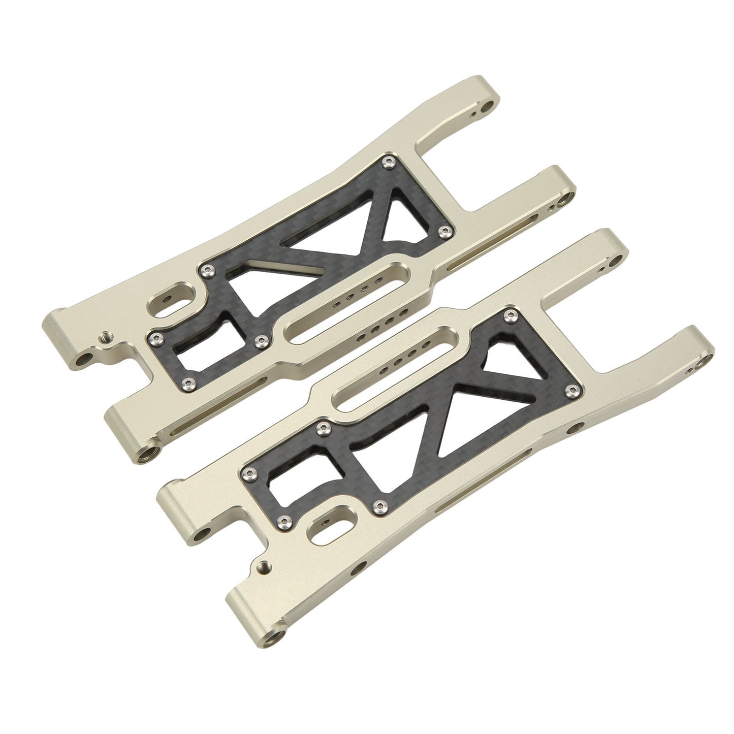2pcs RC Front Swing Arm High Strength Shock Absorption Suspension Arm for Traxxas Sledge 1/8 Truck 95076 4 Titanium
