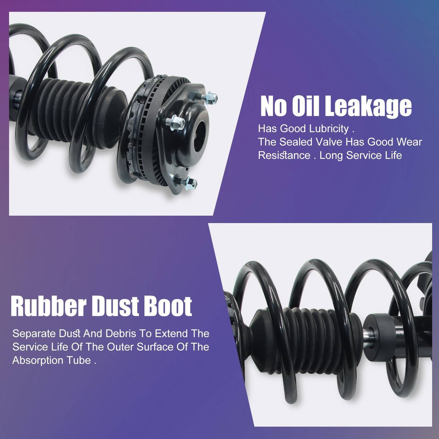 Pair Front Struts W Coil Spring For 2008-2019 Dodge Grand Caravan Town & Country