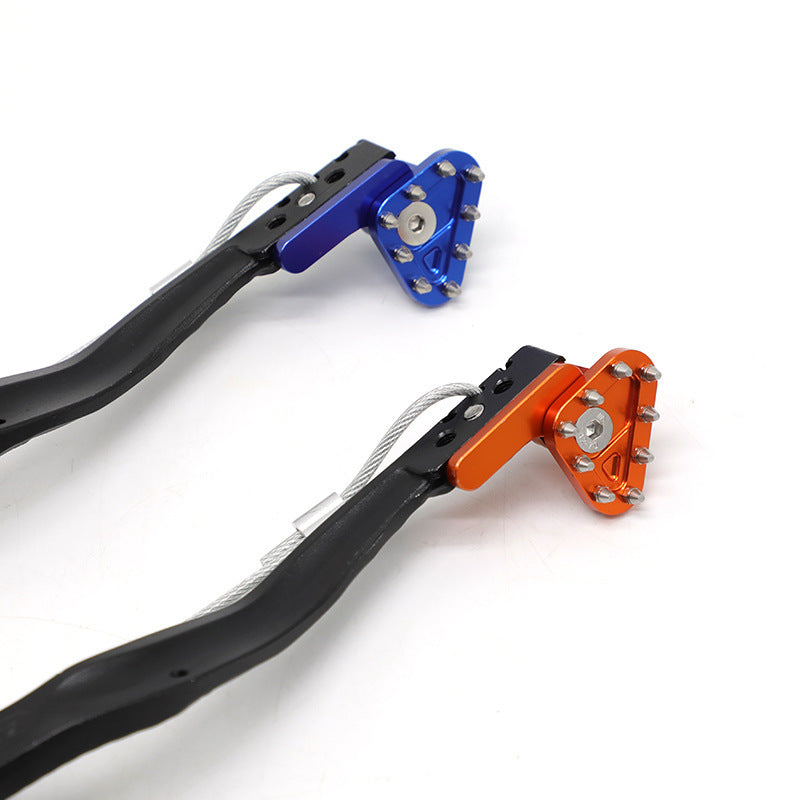 Modified Off-road Motorcycle With Rope Brake Pedal