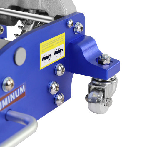 Hydraulic Low Profile Aluminium Steel Racing Floor Jack With Dual Piston Quick Lift Pump With 2.5 Ton Capacity Unavailable Platforms- Welfel , Temu