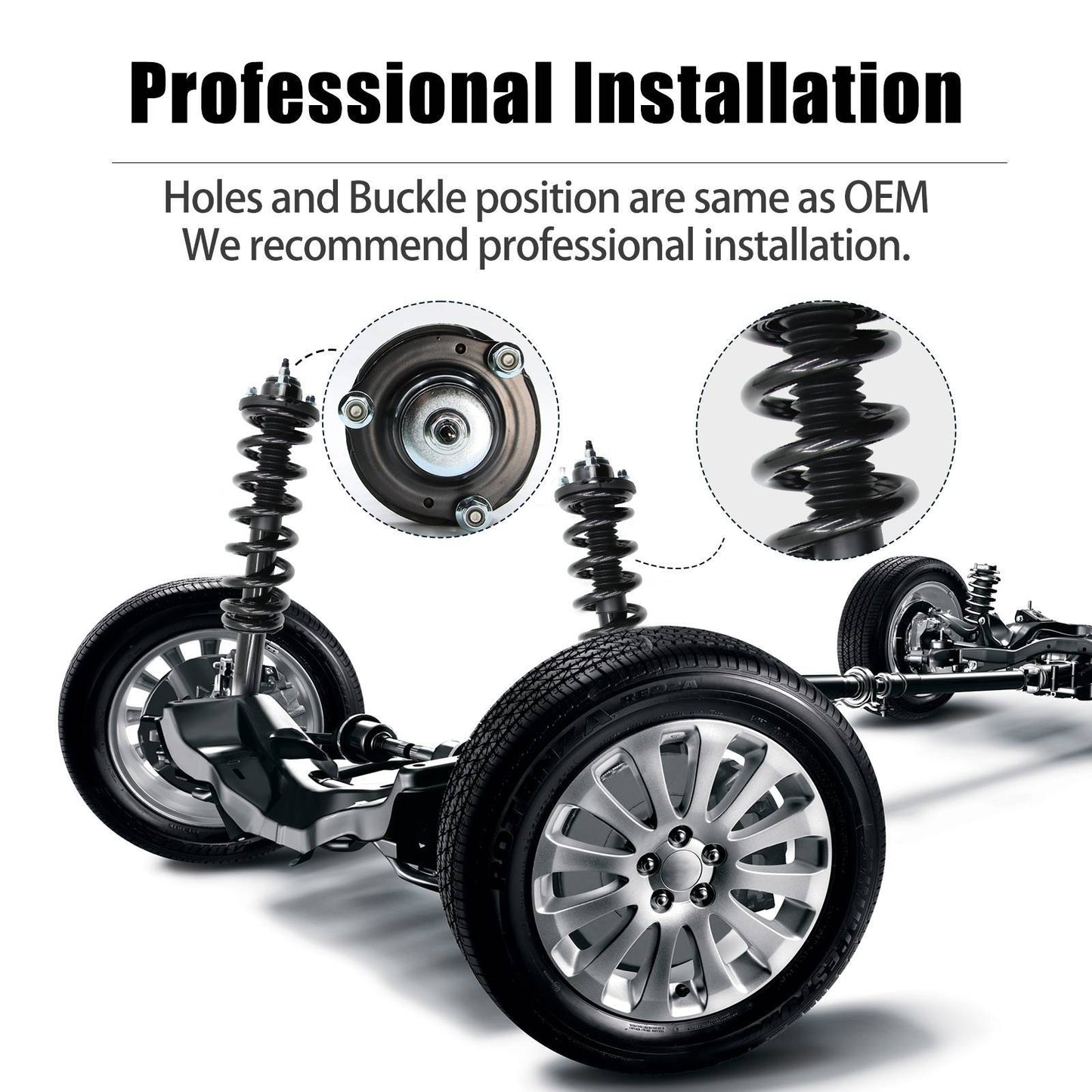Front Complete Shocks Struts W Coil Spring For Tacoma 4Runner Cruiser