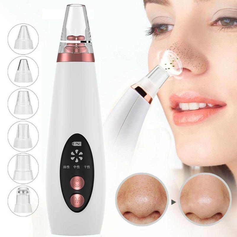 Aspirateur de points noirs, nettoyeur de nez, éliminateur de points noirs, bouton d'élimination de l'acné, aspiration du visage, outil de beauté pour soins de la peau
