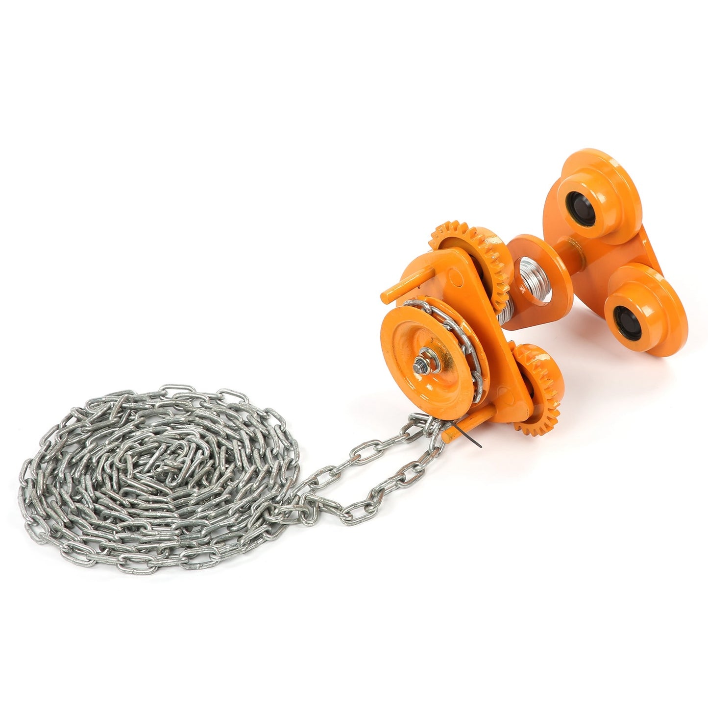 Manual Trolley Heavy Duty Push Beam Roller with 3Meters Chain Mechanical Equipment