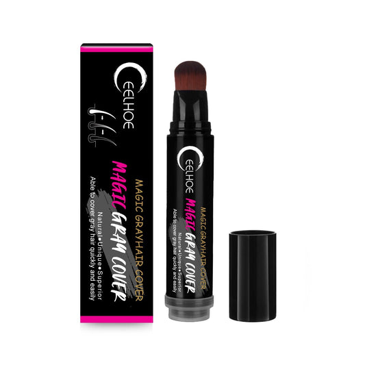 EELHOE Disposable Plant Hair Salon Root Touch Up Hair Chalk Hair Dye Pen For Roots, Haircolor Touch-Up Stick To Cover Gray Hair Root For Man And Women