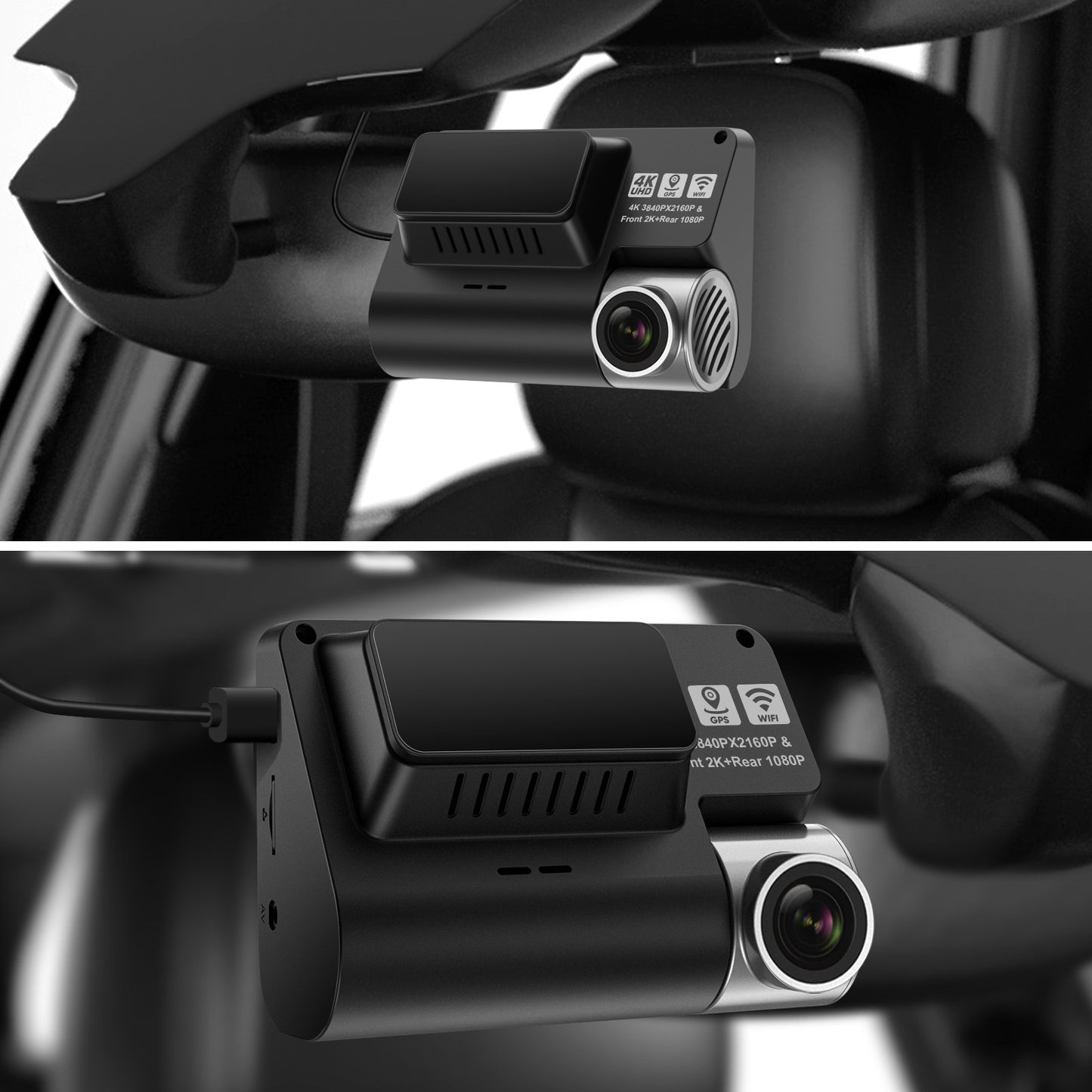 Caméra de voiture à vision nocturne V55 4K UHD