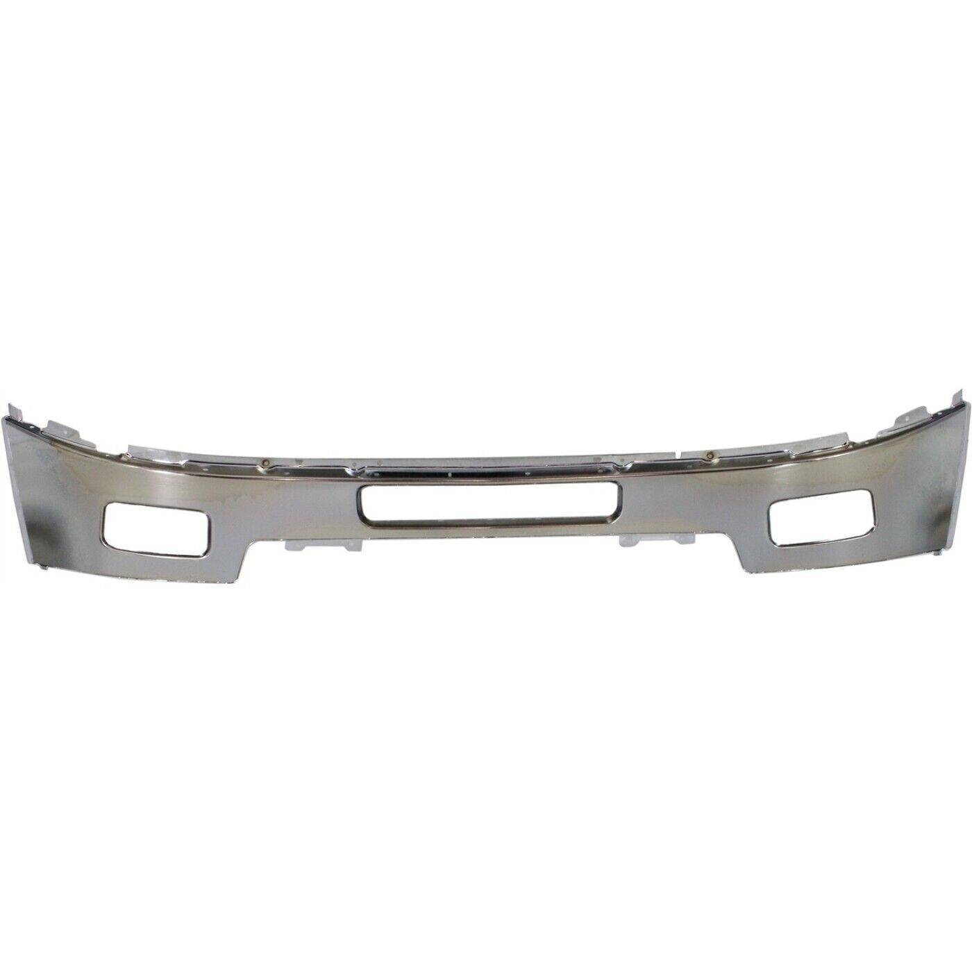 Front Bumper For 2011-2014 Chevy Silverado 2500 HD Chrome With Fog Light Holes