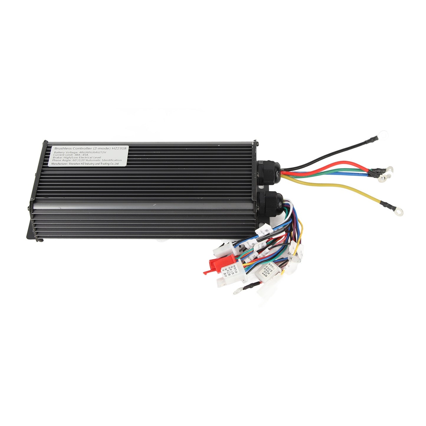 48V 60V 64V 72V 2000W 18 Tube Aluminium Alloy Electric Bike Brushless Motor Controller for Electric Bicycle Scooter