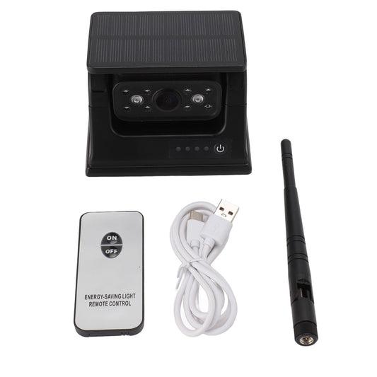Solar WiFi Wireless Backup Camera Magnetic IP69 Waterproof HD 1080P Night Vision Reversing Camera for RV Truck Trailer