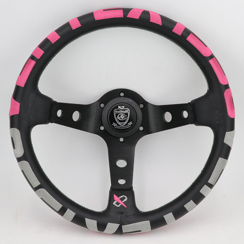 Racing Competition Deep Concave Embroidery Modified Steering Wheel