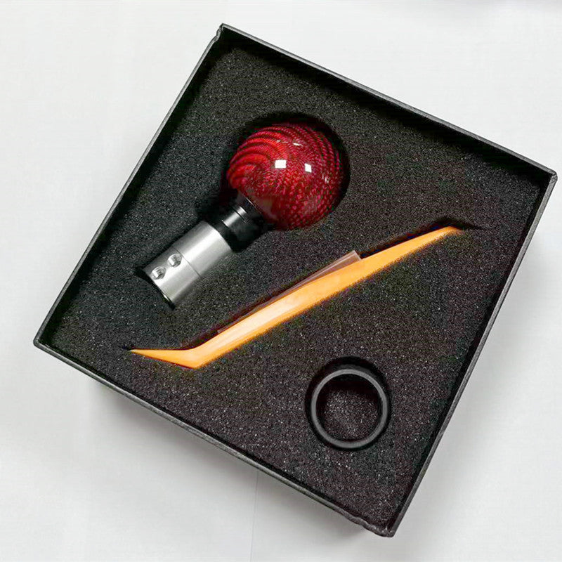 Gear Lever Of Carbon Fiber Automatic Gear Handle Head Modification Piece