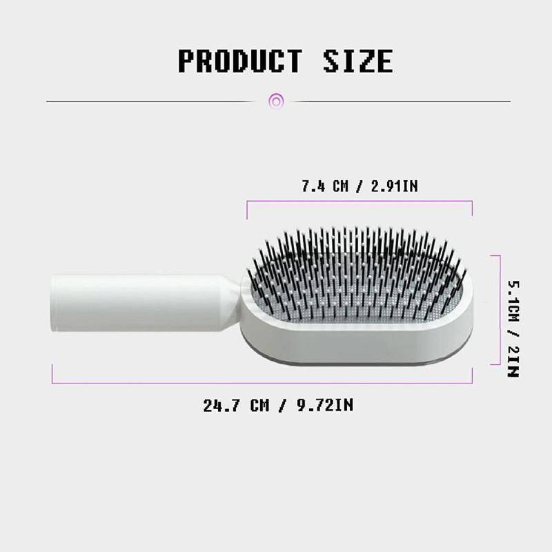 Comb Self-Cleaning Hair Brush, 3D Air CushionMassage Brush Air Bag Massage