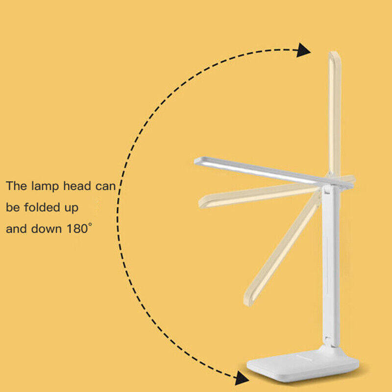 Rechargeable USB Desk Light LED Flexible Touch Bedside Reading Lamp Dimmable UK