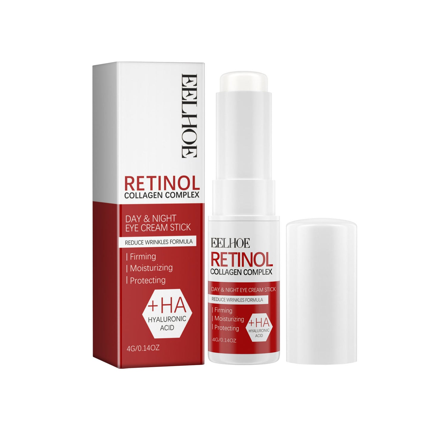 EELHOE Retinol Eye Cream Stick Helps To Reduce Fine Lines, Eye Bags, And Dark Circles While Providing Hydration And Moisturization To Firm The Skin Around The Eyes