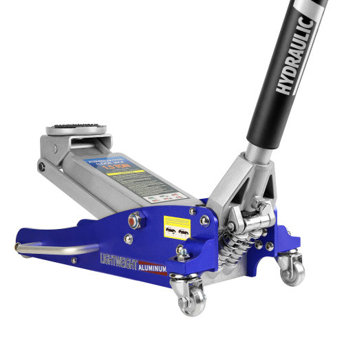 Hydraulic Low Profile Aluminium Steel Racing Floor Jack With Twin Piston Quick Lift Pump With 1.5 Ton Capacity Unavailable Platforms- Welfel , Temu