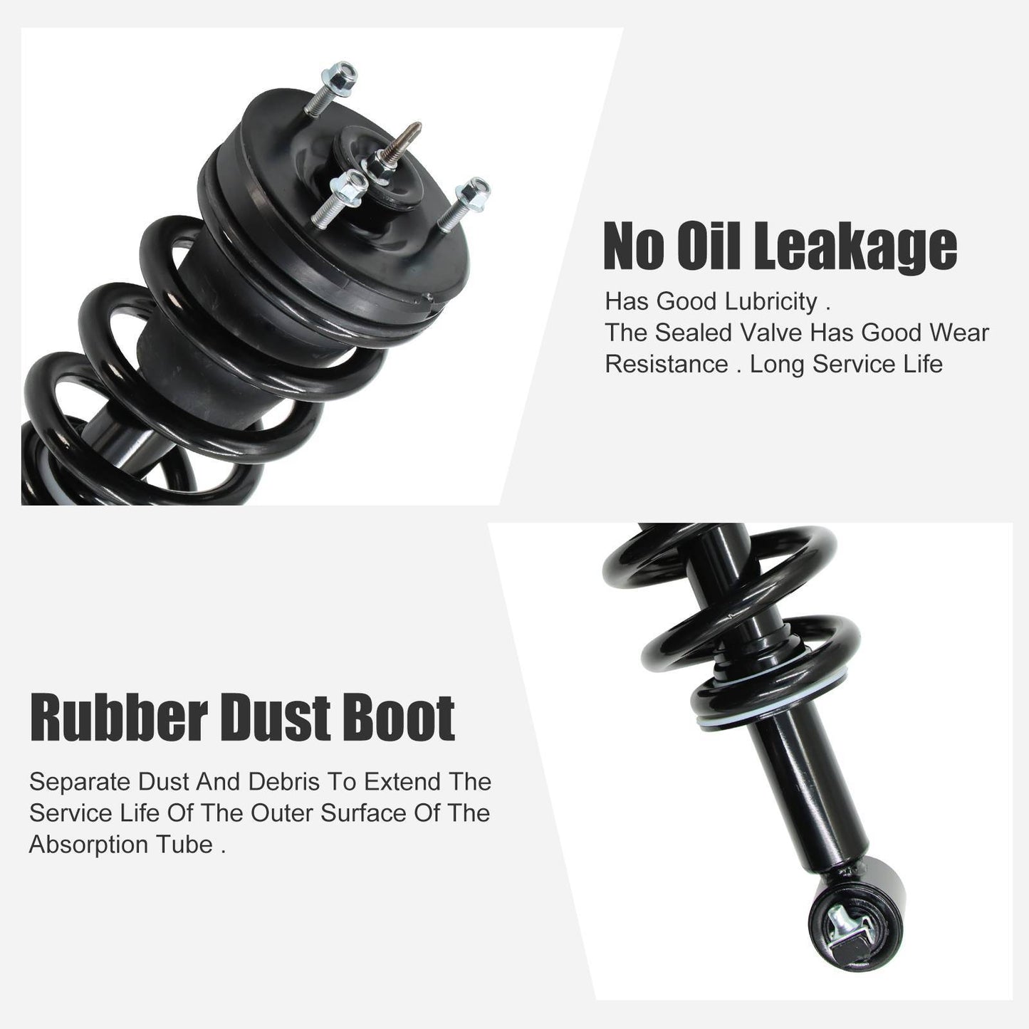 For Chevy GMC Silverado Sierra 1500 4WD Front Struts Assembly Rear Shocks