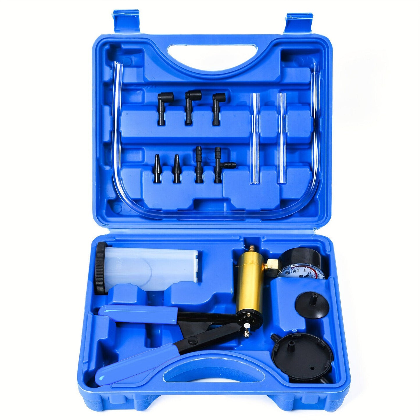 HAND VACUUM  HELD BRAKE BLEEDER TESTER SET BLEED CAR MOTORBIKE BLEEDING KIT