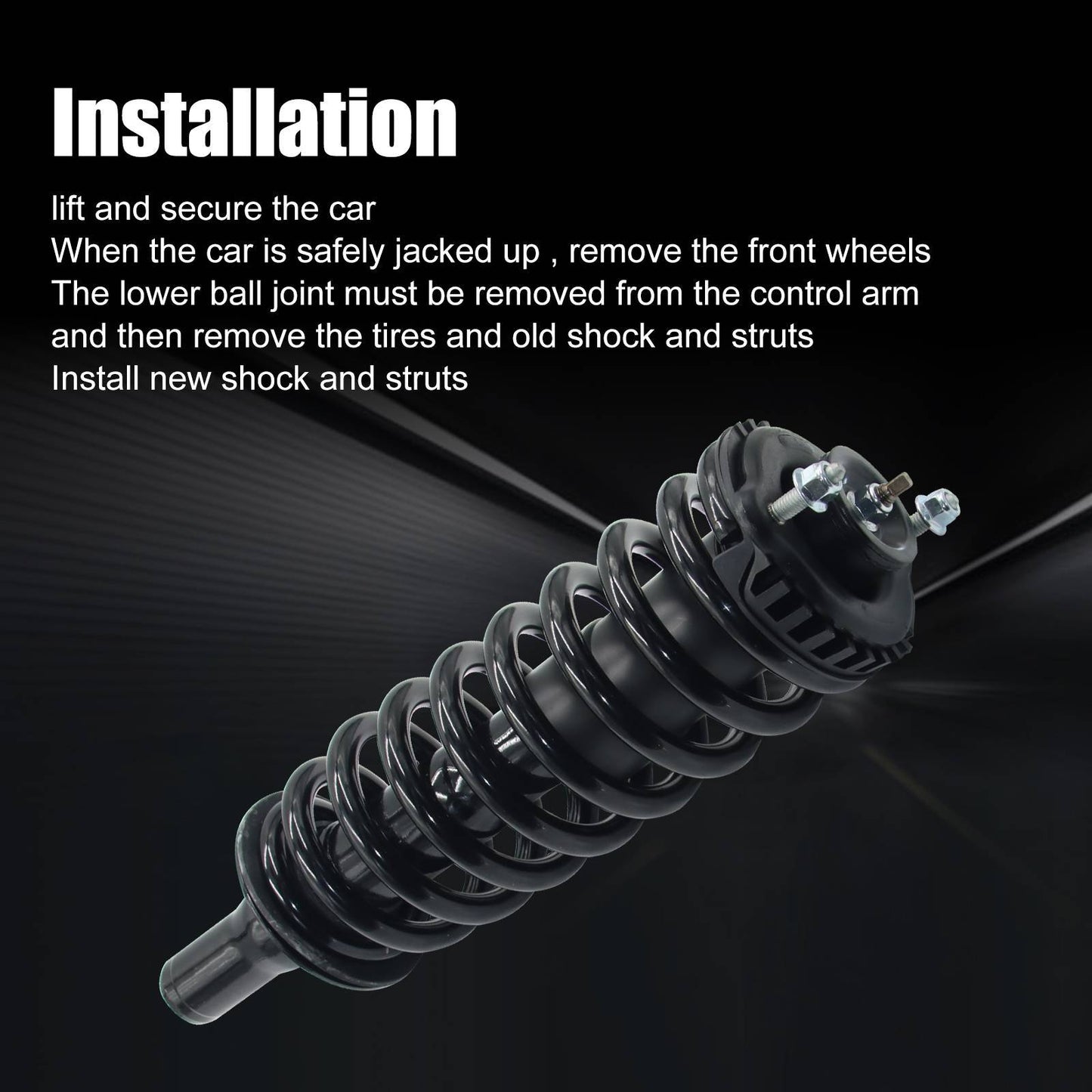 Front Complete Struts Shocks Coil Spring For Chevy Trailblazer GMC Envoy 171341