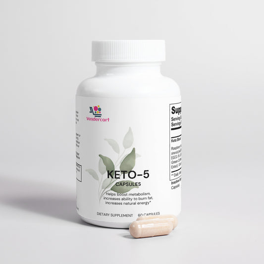 KETO 5 DIETARY SUPPLEMENT 60 CAPSULES