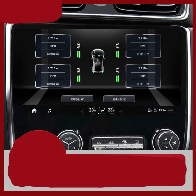 Intelligent Display Of Real Time Tire Pressure Monitor For Car And Machine