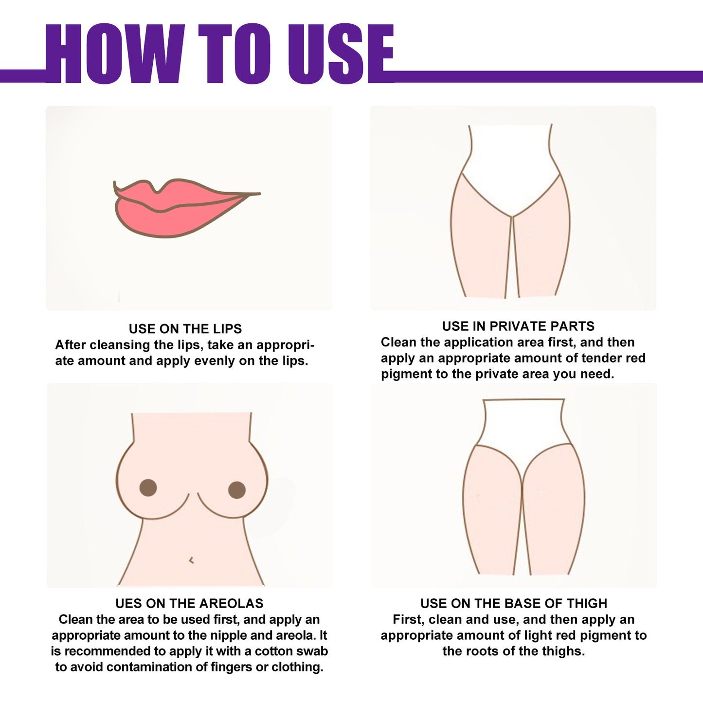 EELHOE Rejuvenator Areola Intimate Area Rejuvenator Lip Joints Melanin Removal